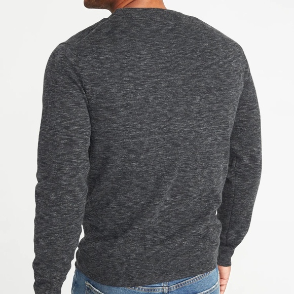 Old Navy Heathered Crew-Neck Sweater for Men - Picture 3 of 5